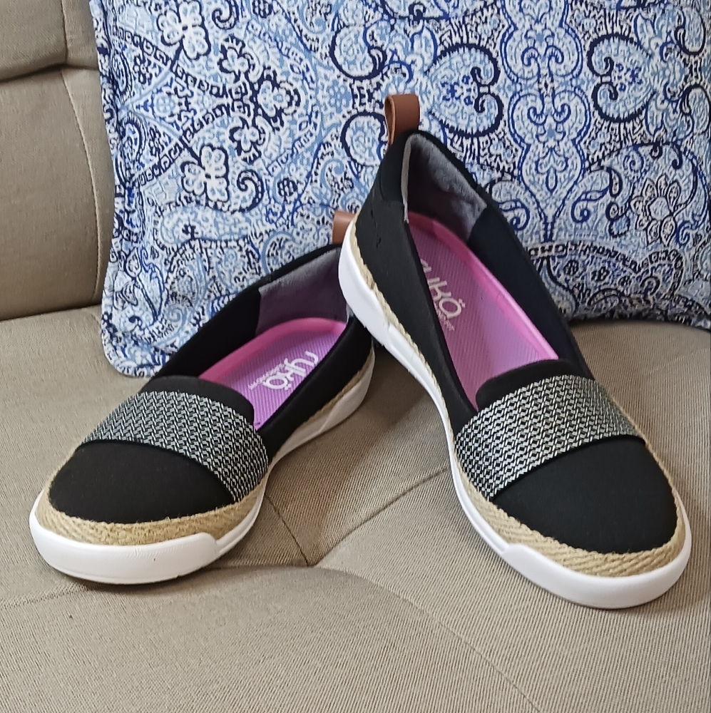 Rykä Opal slip-on shoes black cream NWOT